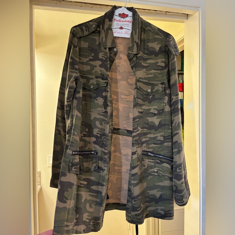 Dear John Green Camouflage Utility Jacket